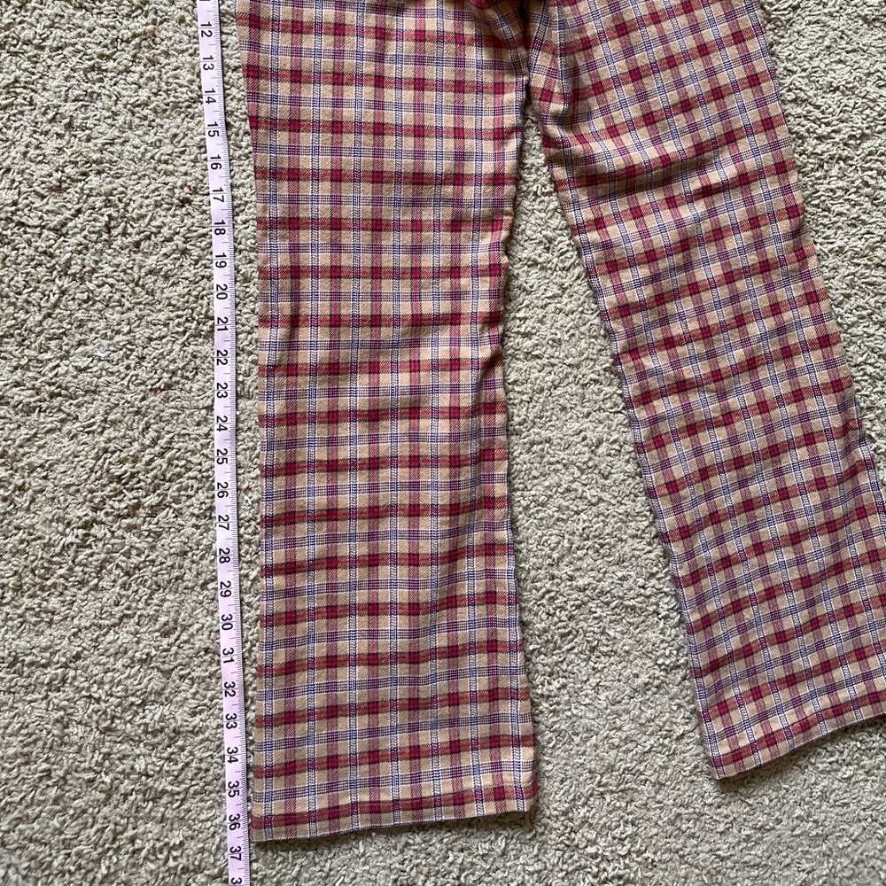 Vintage Plaid Abercrombie & Fitch Plaid Flare Pants - Picture 6 of 7